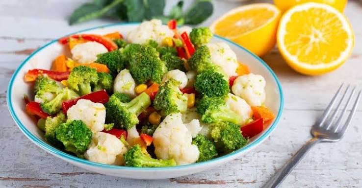Steamed vegetables